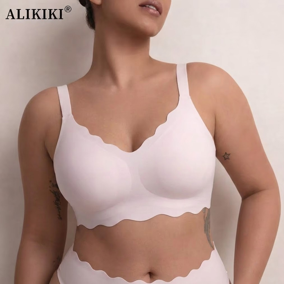 T Shirt Bra Seamless - Sujetador sin costuras, inalámbrico, con soporte,