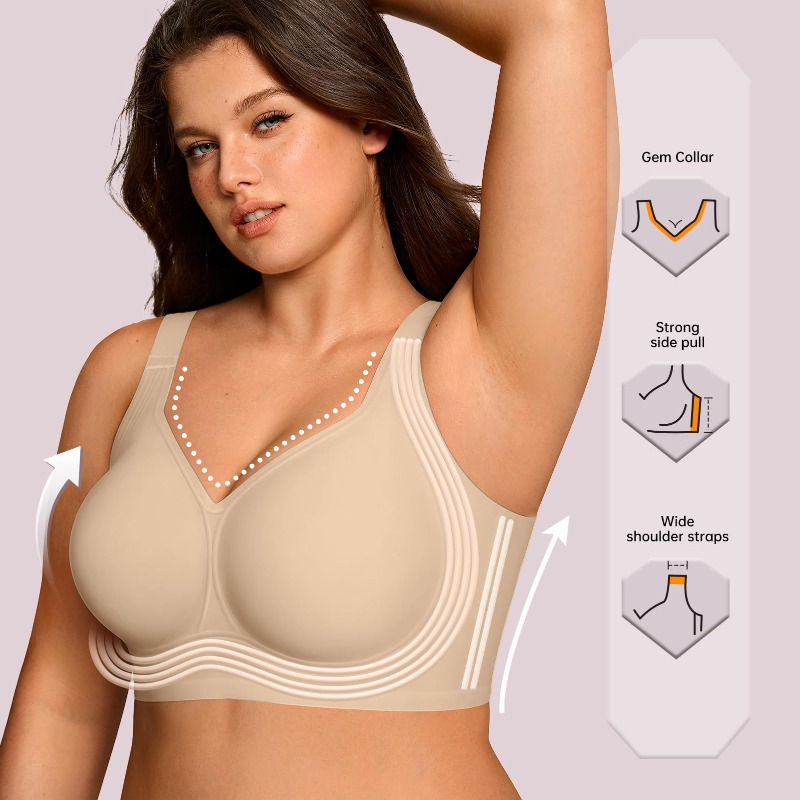 Sujetador inalámbrico de gelat - Minimizer Bra Women reseña y precio